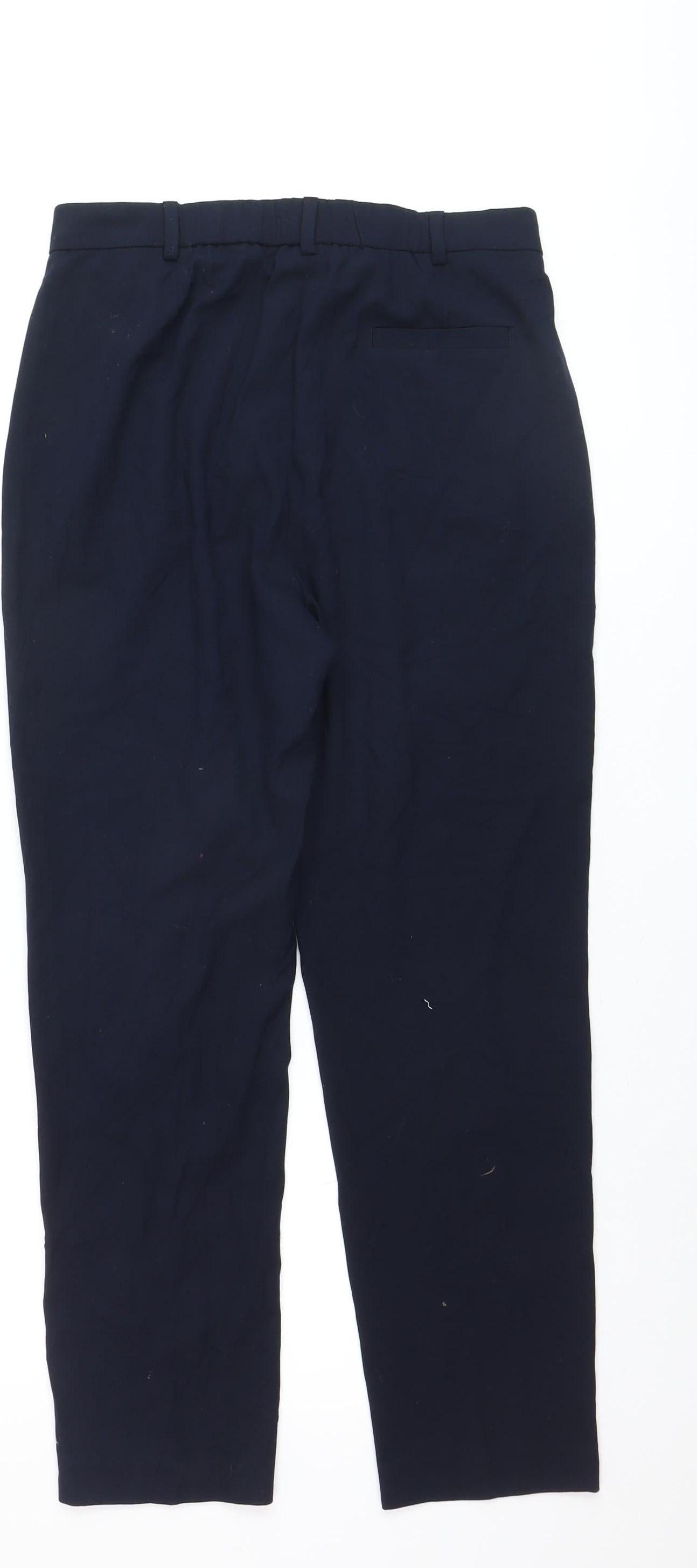 Marks and Spencer Women’s Black Regular Fit Stretch Work Trousers Size 10
