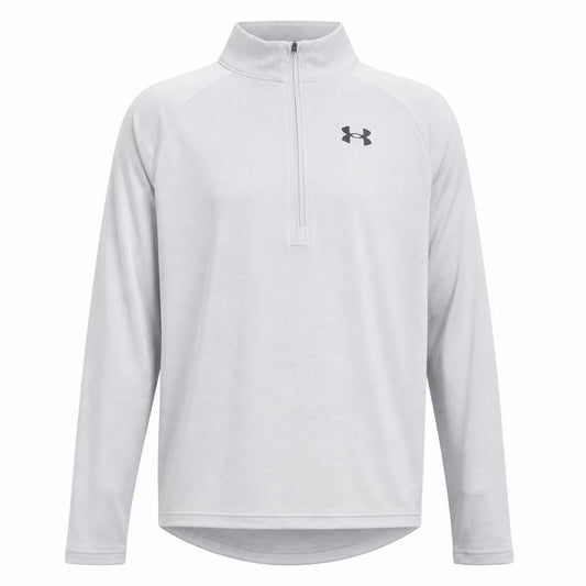 Under Armour Boys Grey YLG 1/4 Zip Long Sleeve Pullover Sweatshirt
