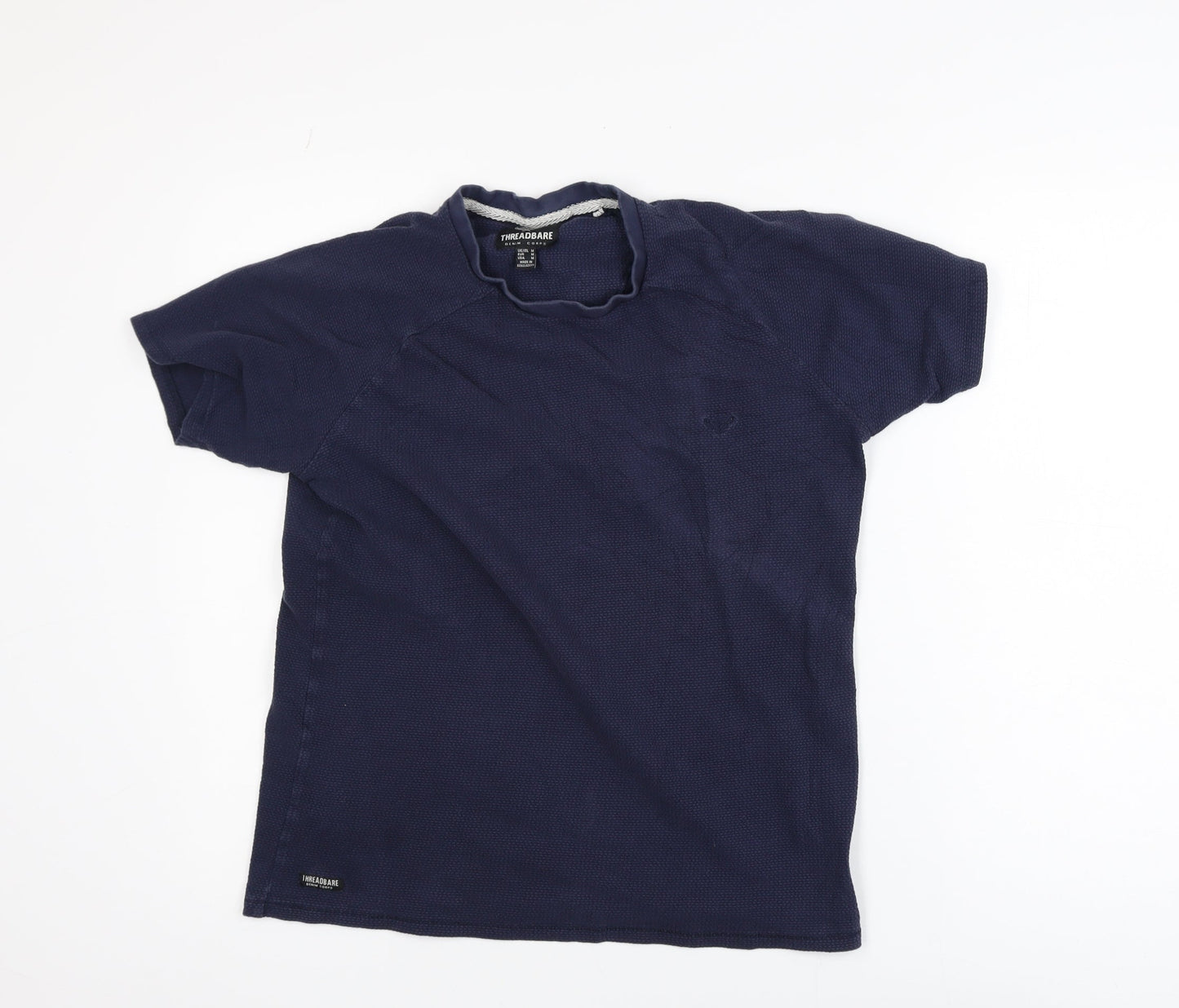 Threadbare Men's Navy Short Sleeve Crew Neck T-Shirt Size M