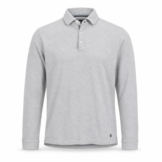 Jeff Banks Men's Grey Cotton Long Sleeve Button-Up Shirt M