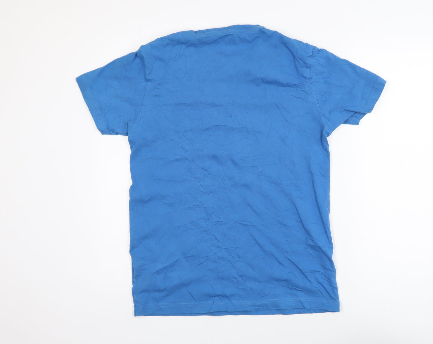 Original Penguin Blue Cotton Graphic T-Shirt Men’s M Crew Neck