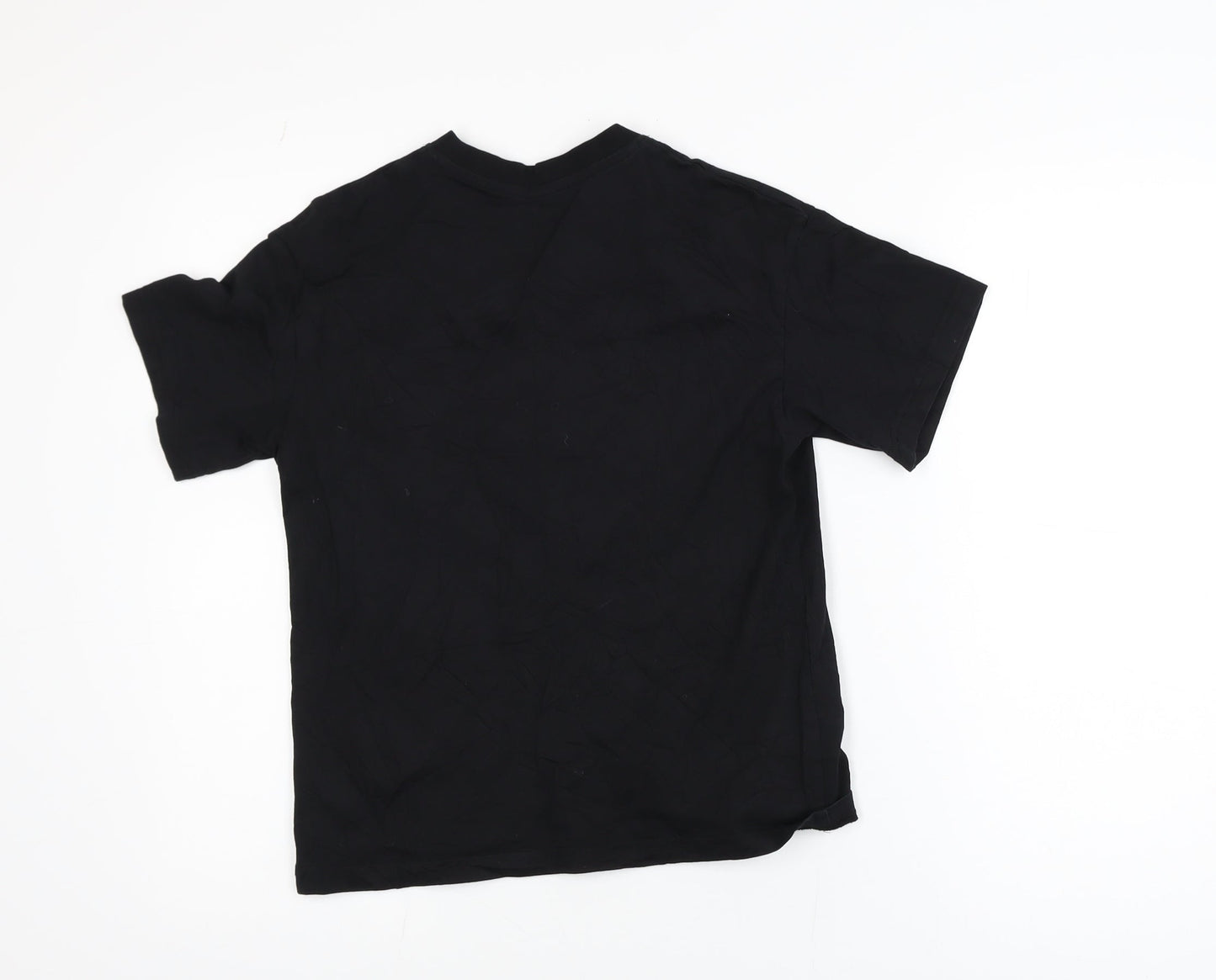 Jack & Jones Boys Black Graphic T-Shirt 12 Years Regular Fit Cotton