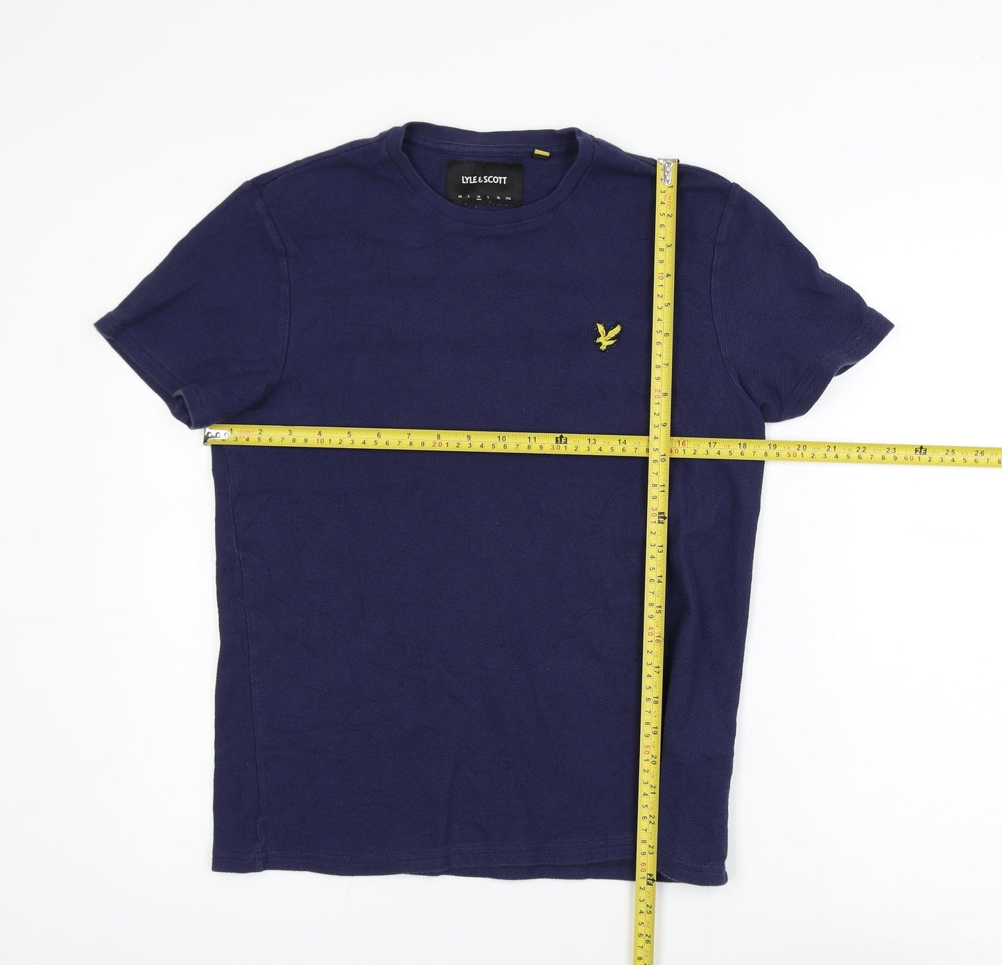 Lyle & Scott Men's Blue Cotton Crew Neck T-Shirt Size M