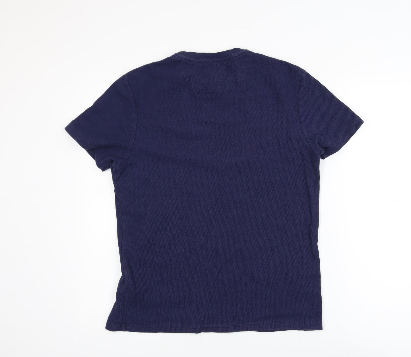 Lyle & Scott Men's Blue Cotton Crew Neck T-Shirt Size M