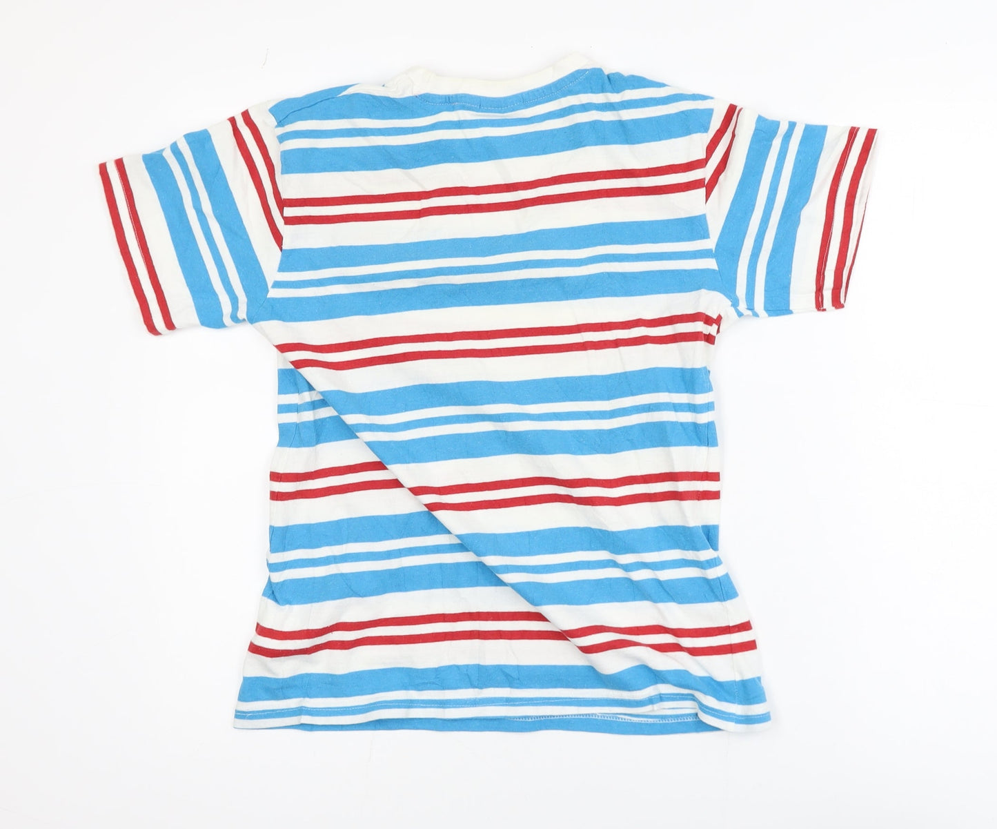 Lee Cooper Boys Multicoloured Striped Cotton Blend T-Shirt 13 Years