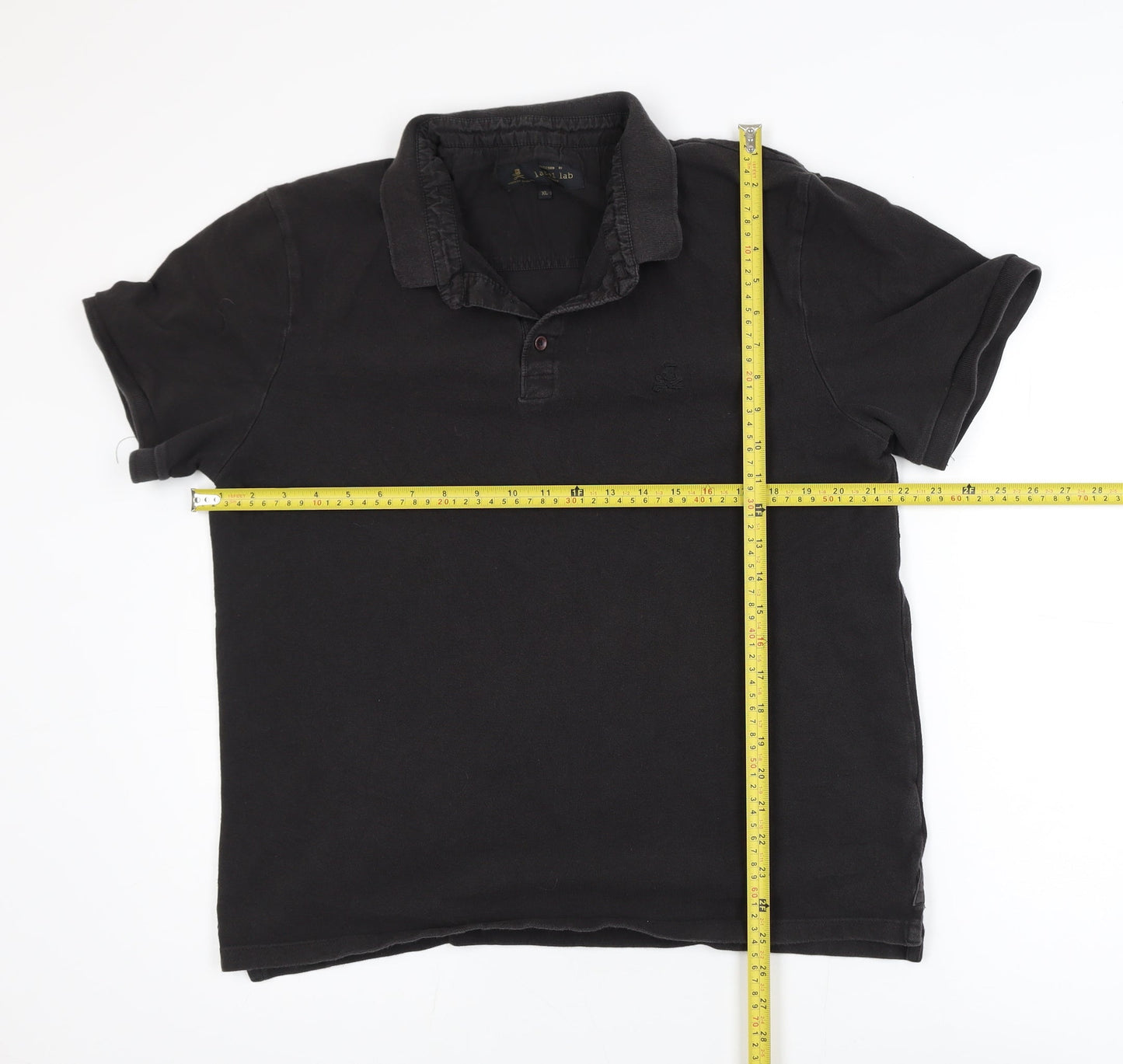 Label Lab Men’s Black XL Cotton Short Sleeve Polo Shirt