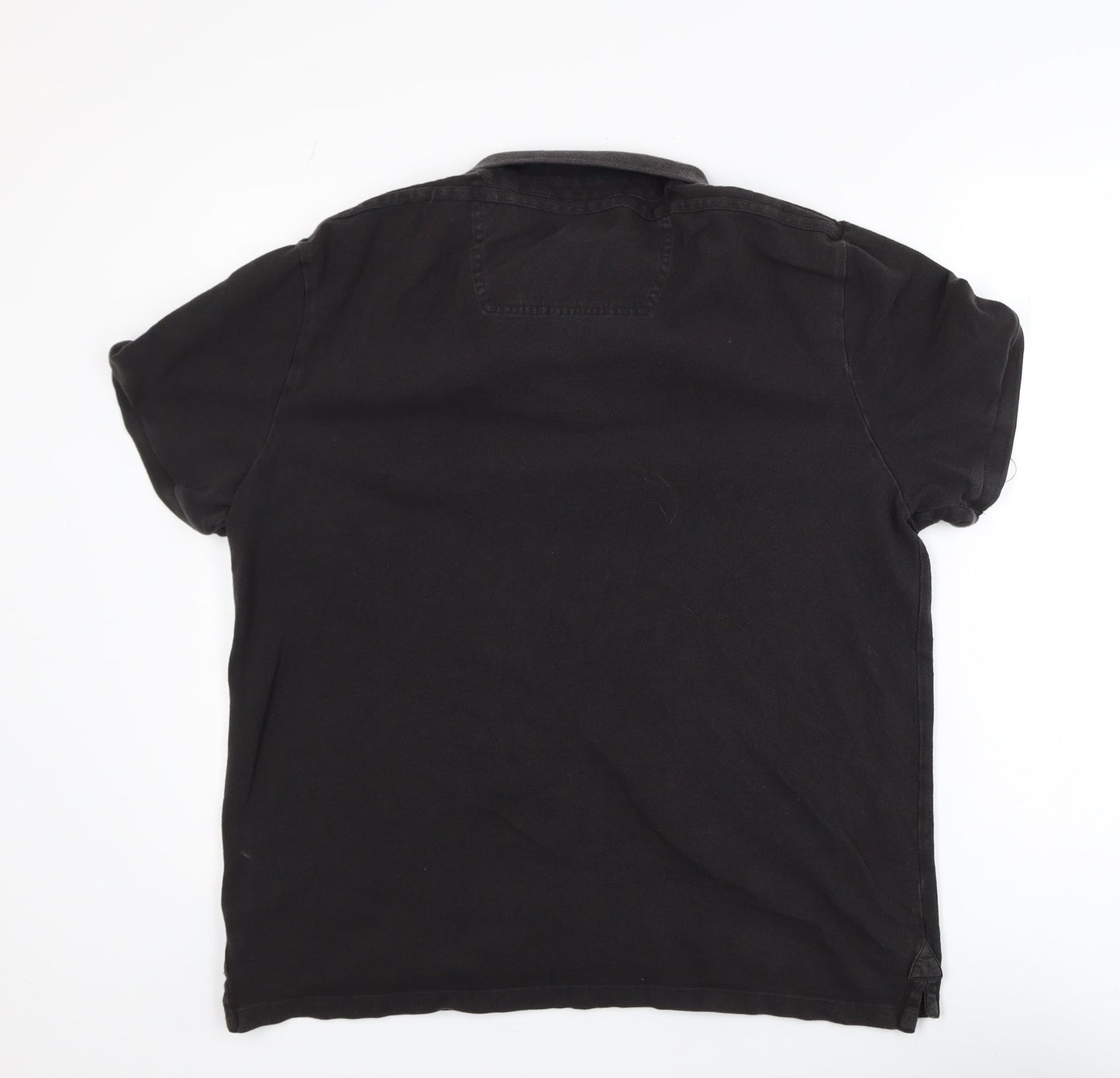 Label Lab Men’s Black XL Cotton Short Sleeve Polo Shirt