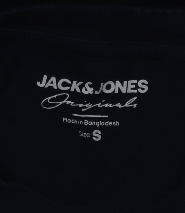 Jack & Jones Originals Men's Navy Blue Cotton T-Shirt Size S
