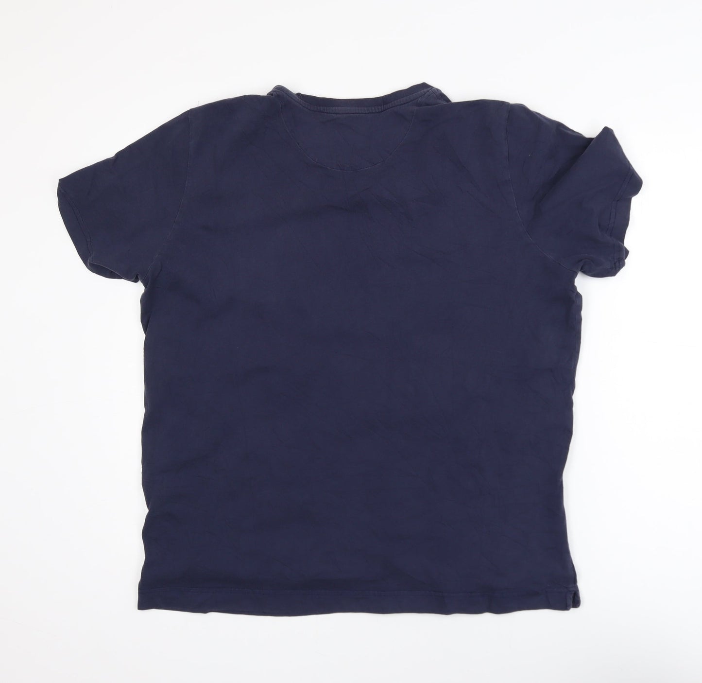 Oxford Company Men's Blue Graphic Regular Fit T-Shirt L