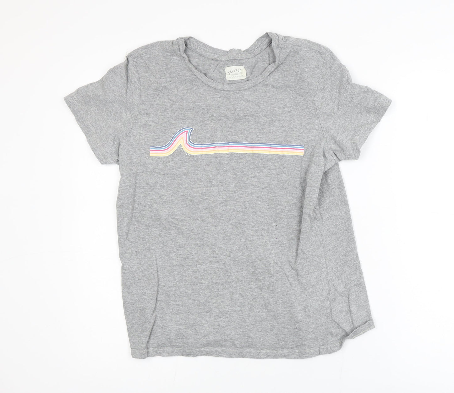 Saltrock Girls Grey Rainbow Graphic T-Shirt 16 Years Cotton Blend