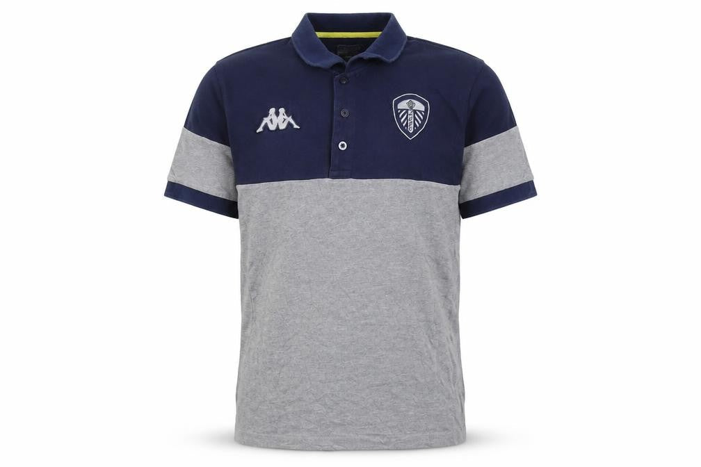 Kappa Mens Grey Navy Colourblock Polo Shirt Medium