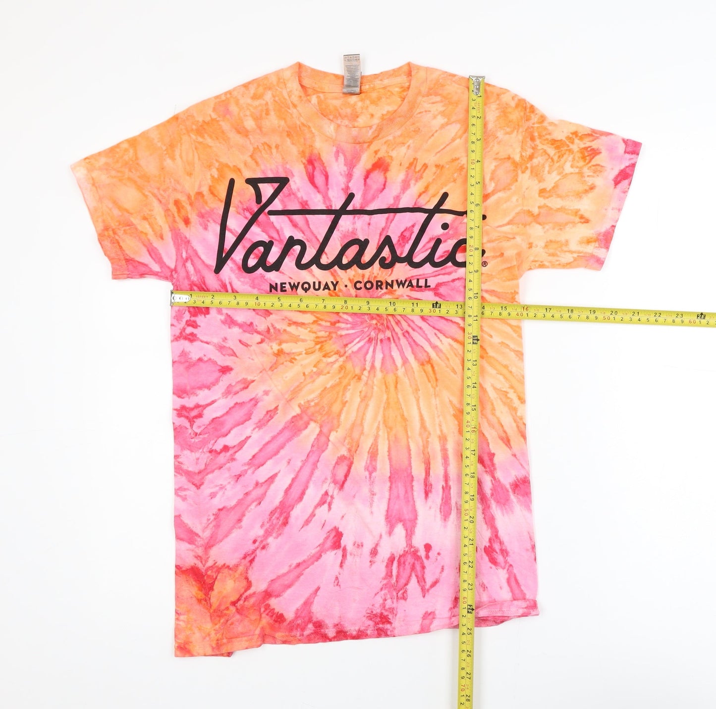 Gildan Womens Multicoloured Tie-Dye Cotton Short Sleeve T-Shirt Size S