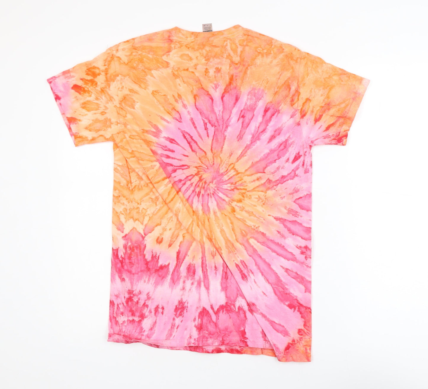 Gildan Womens Multicoloured Tie-Dye Cotton Short Sleeve T-Shirt Size S
