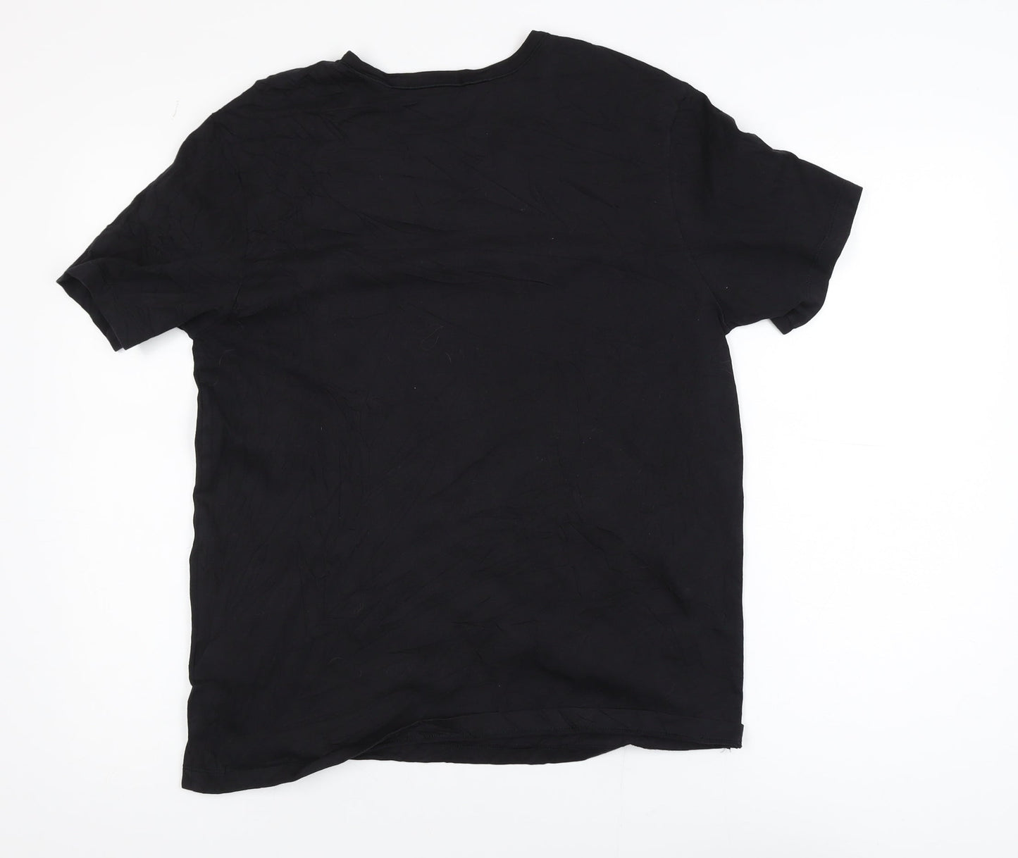 Hugo Boss Men's Black Cotton Crew Neck Short Sleeve T-Shirt Size L