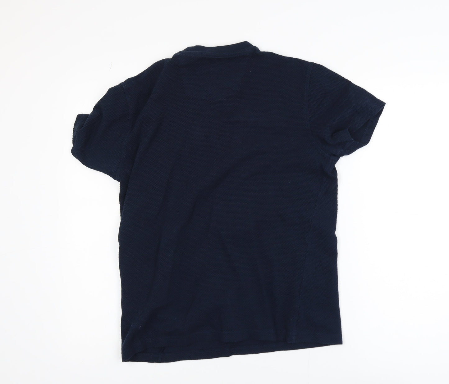Peter Werth Men's Navy Blue Cotton Crew Neck Short Sleeve T-Shirt M