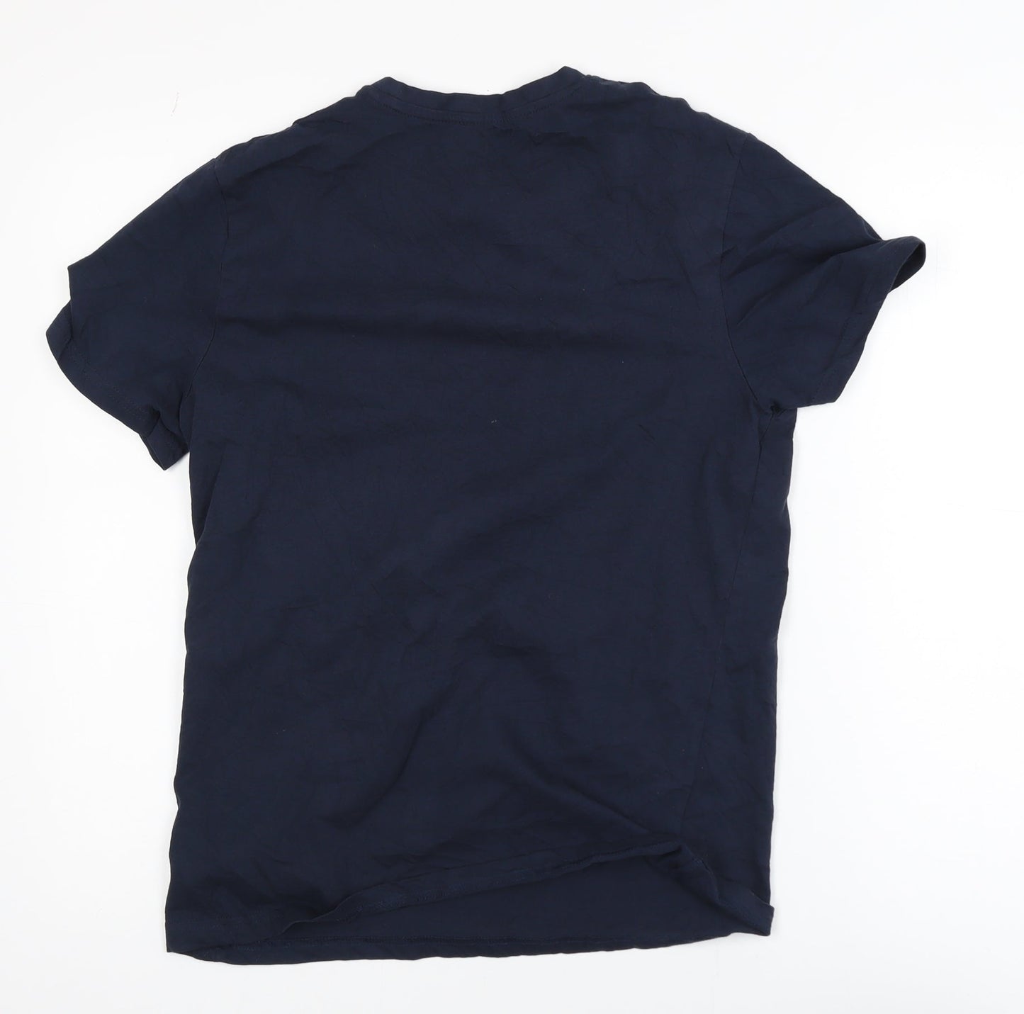 Threadbare Men's Blue Crew Neck Short Sleeve Cotton T-Shirt Size S