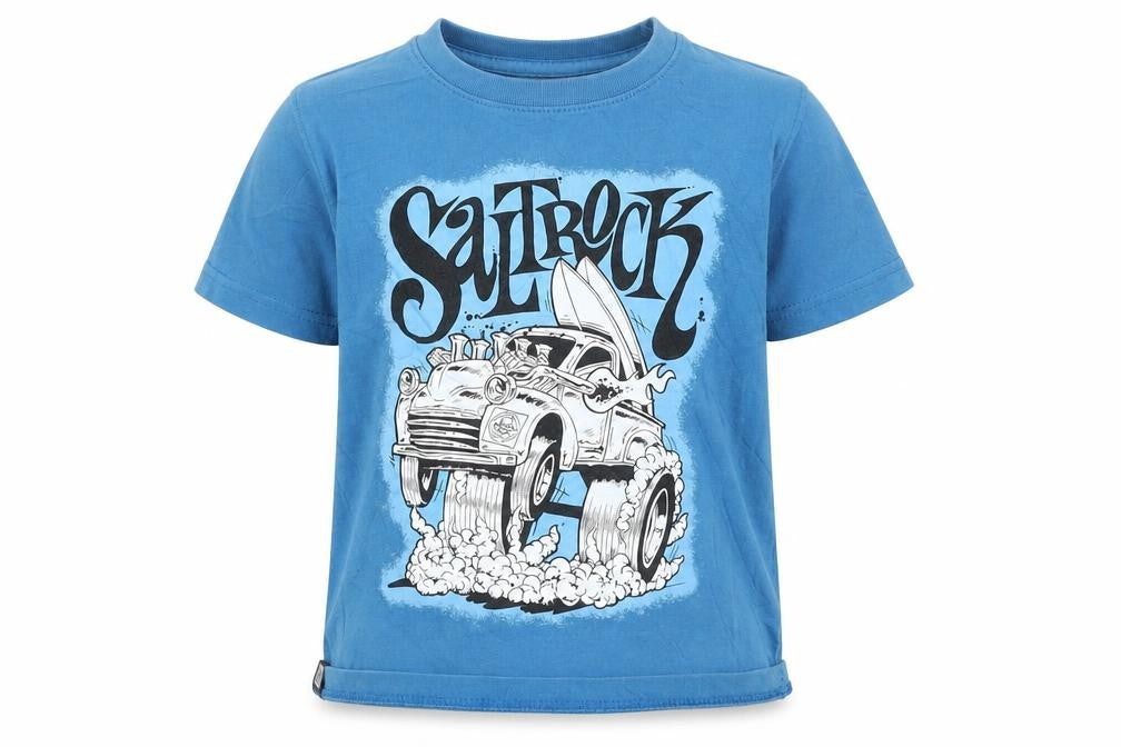 Saltrock Boys Blue Graphic Short Sleeve Cotton T-Shirt 4-5 Years