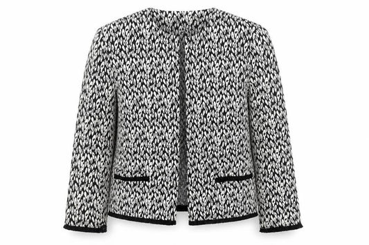 Marks and Spencer Women Black Animal Print Blazer Jacket Size 12