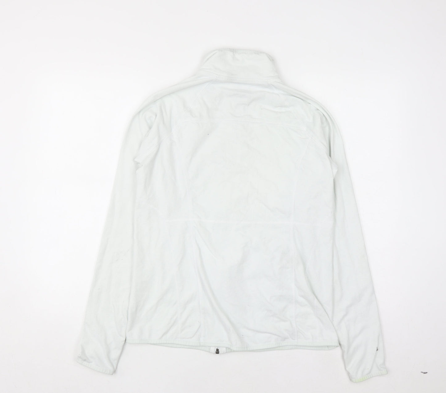 Tek Gear White Full Zip Hoodie Womens Medium DryTek Cotton Blend