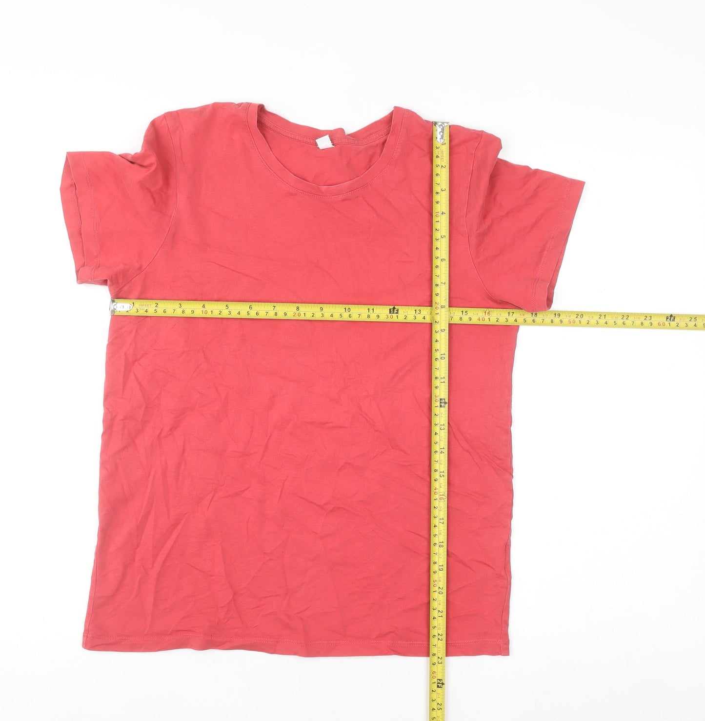 Uniqlo Womens Pink Cotton Short Sleeve Crew Neck T-Shirt Size S