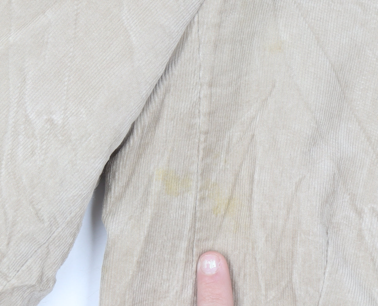 New Look Women Beige Corduroy Blazer UK 12 Business Casual
