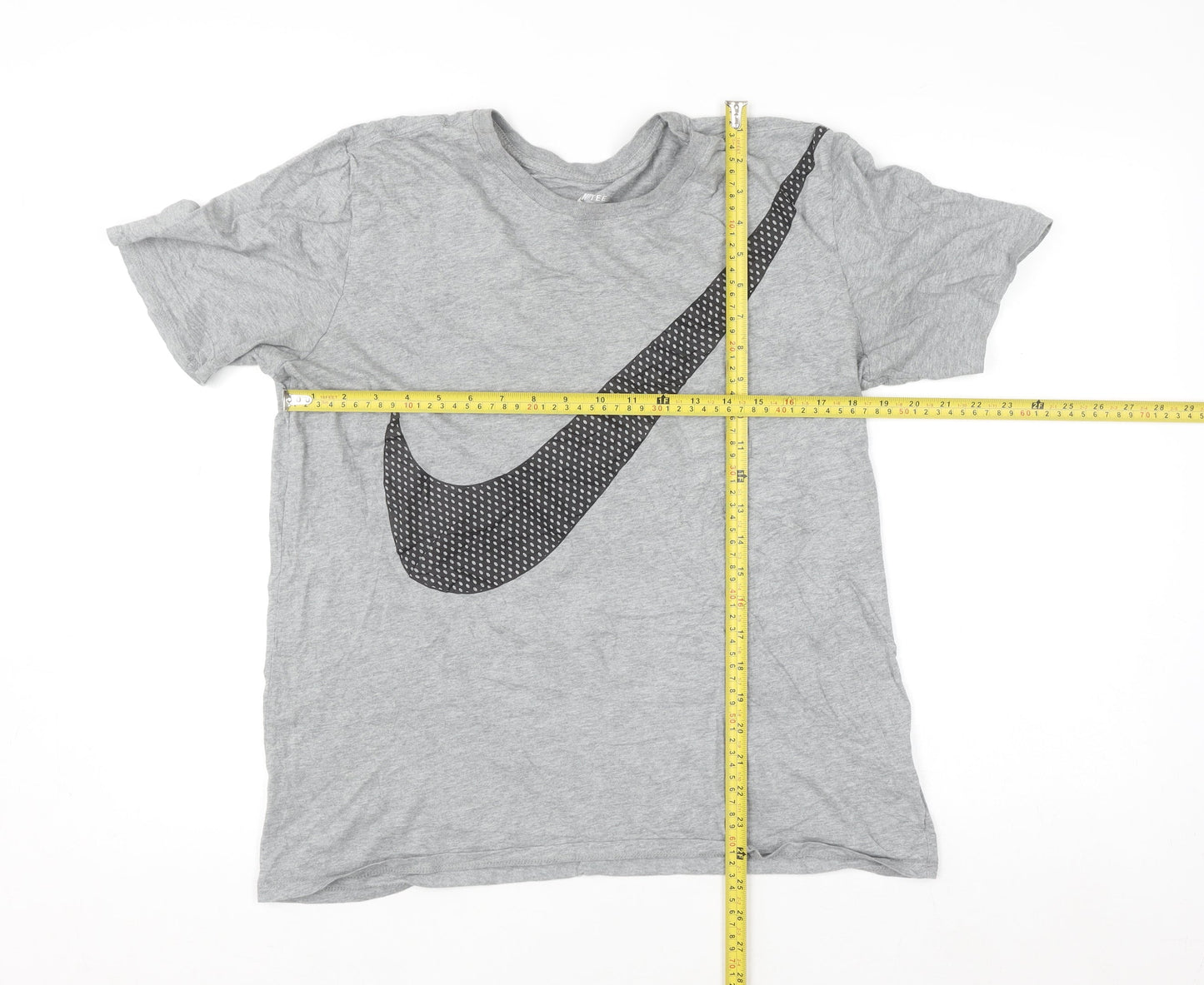 Nike Men's Grey Athletic Fit Short Sleeve Graphic T-Shirt Size M