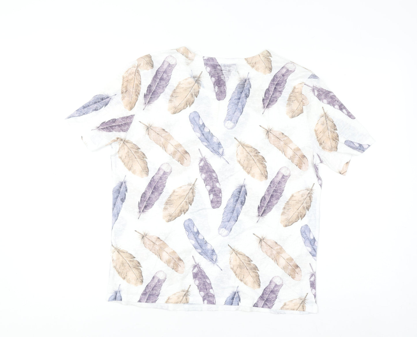 Paramour Women's Multicoloured Feather Print T-Shirt M