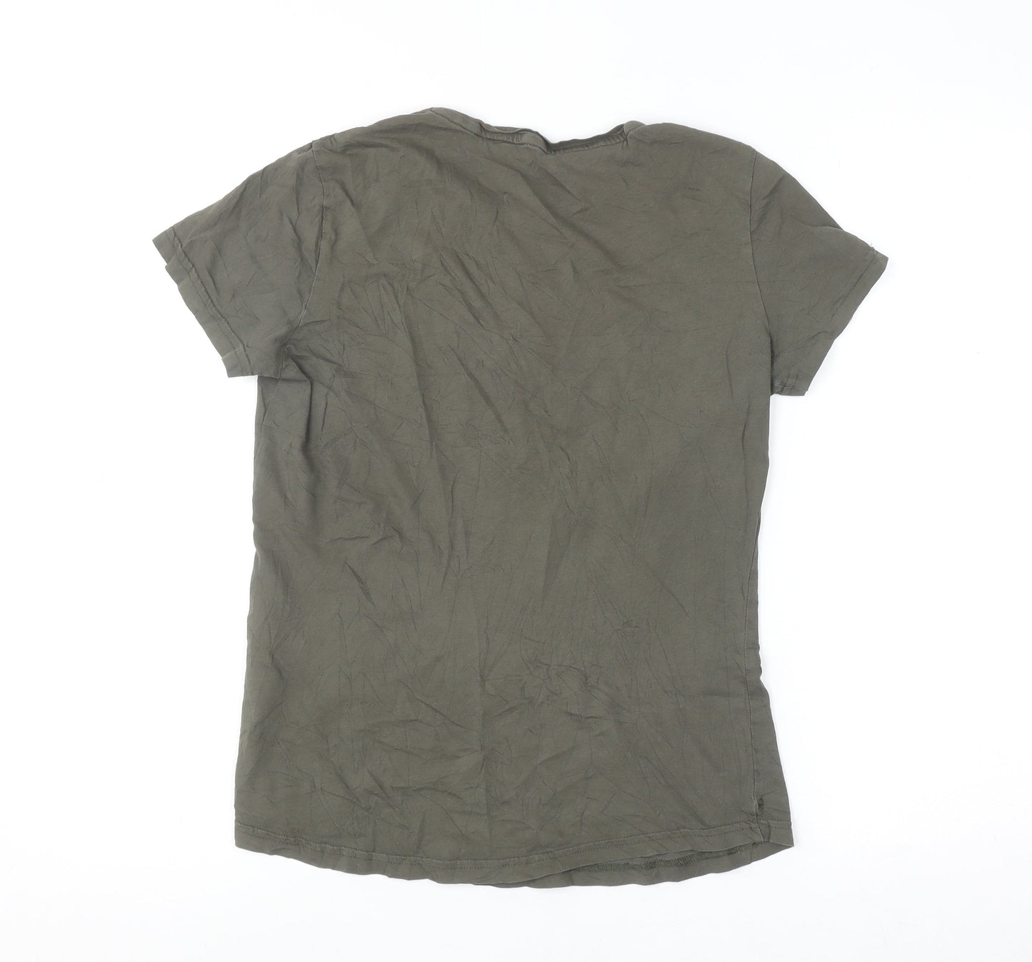 Puma Women's Green Short Sleeve Crew Neck Cotton T-Shirt M