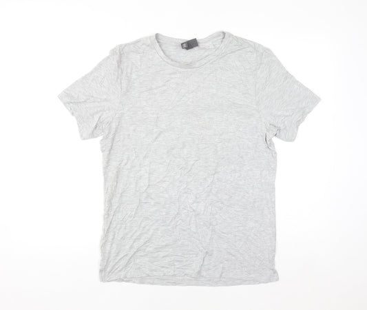 H&M Women's Grey Basic Short Sleeve Jersey T-Shirt Size S