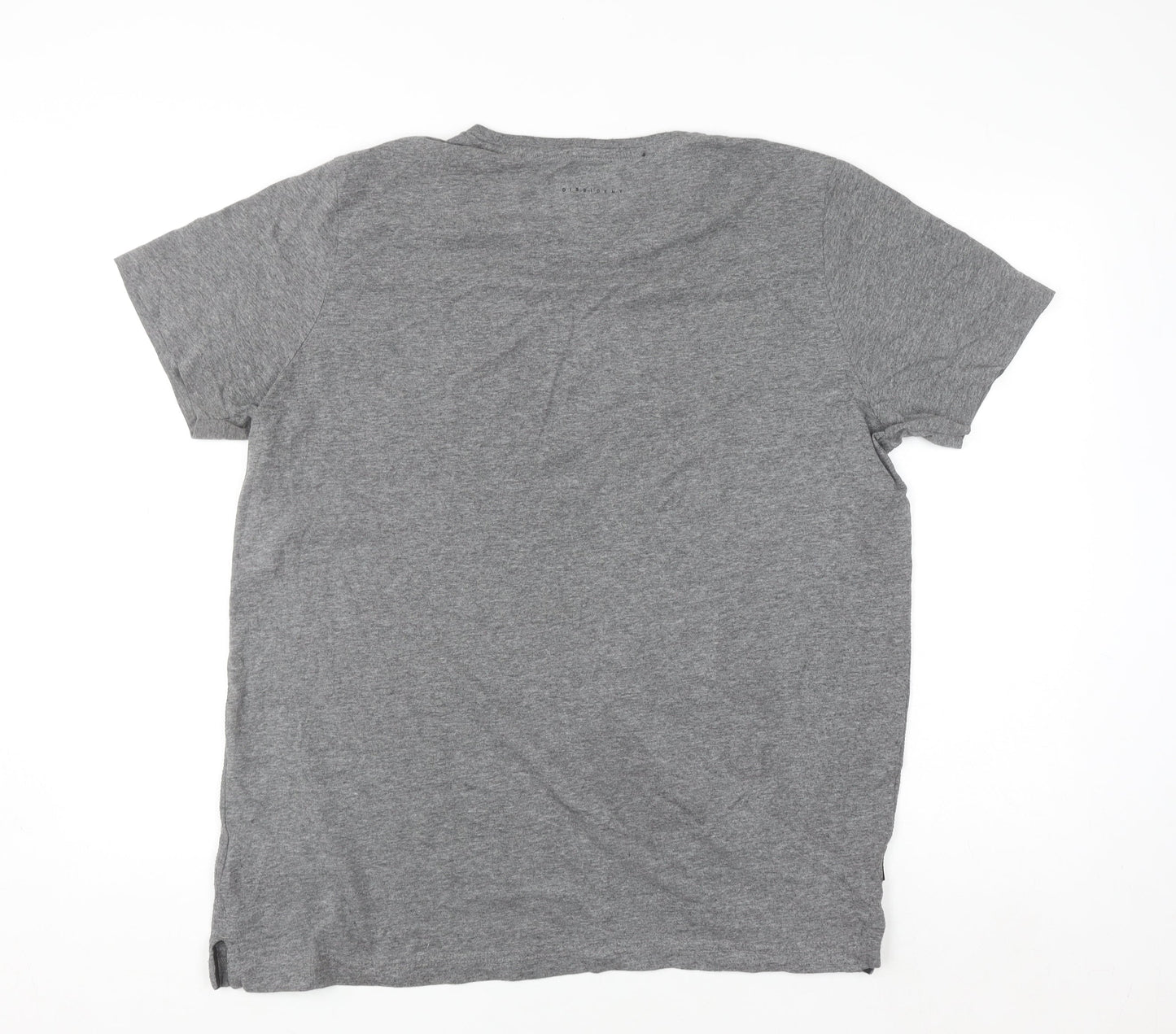 Dissident Men's Grey XL Short Sleeve Crew Neck Cotton Blend T-Shirt