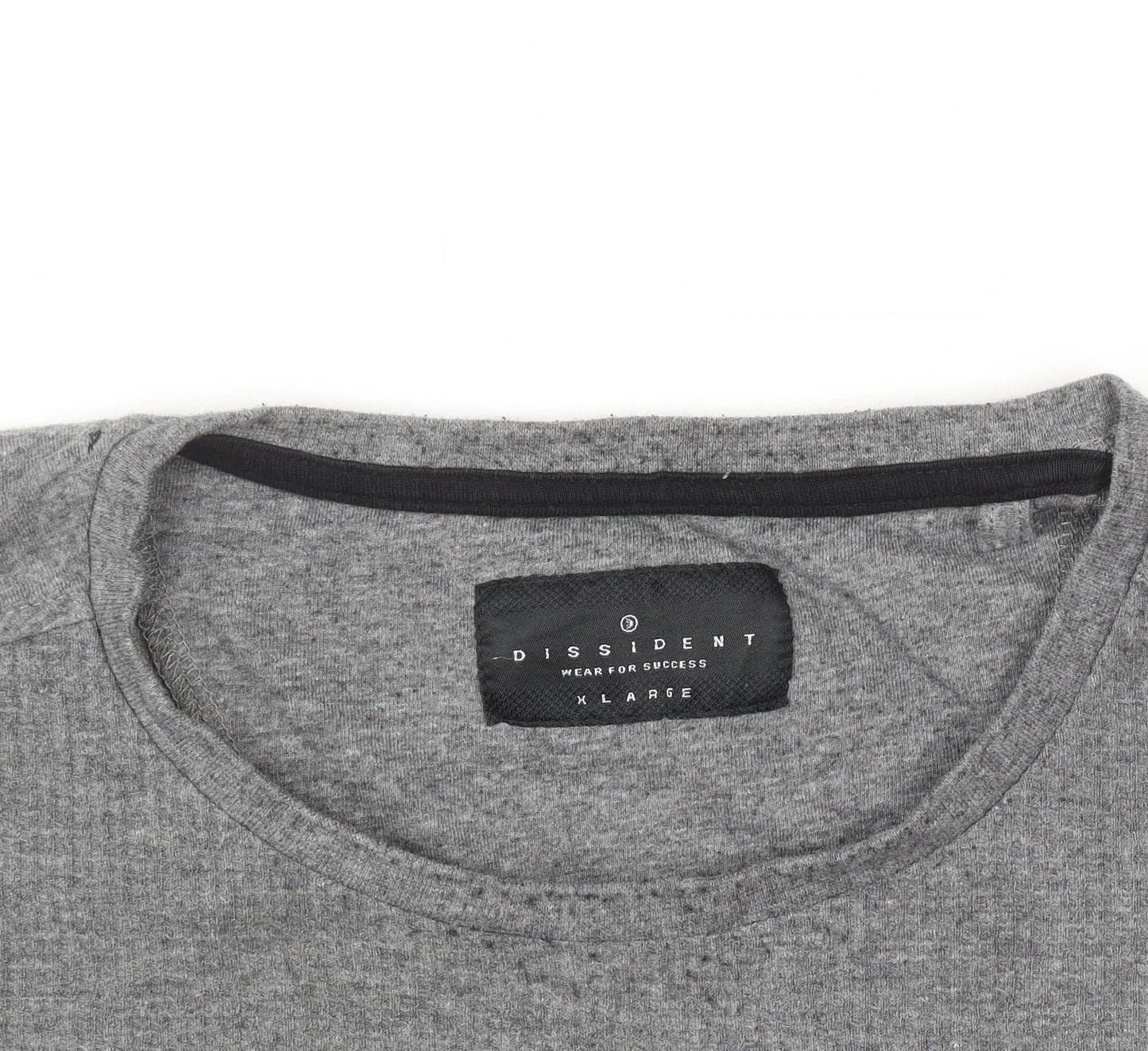 Dissident Men's Grey XL Short Sleeve Crew Neck Cotton Blend T-Shirt