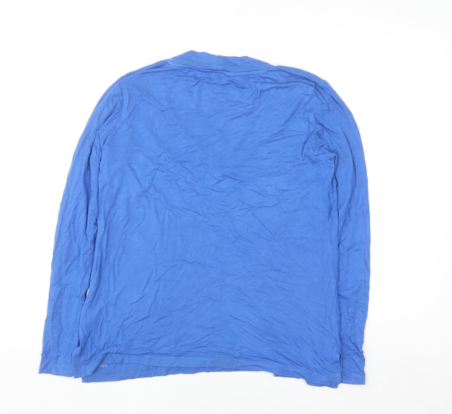 Crew Clothing Women's Blue Size 12 V-Neck Long Sleeve Jersey Top