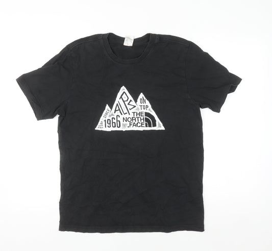 The North Face Men's Black Graphic Cotton T-Shirt M