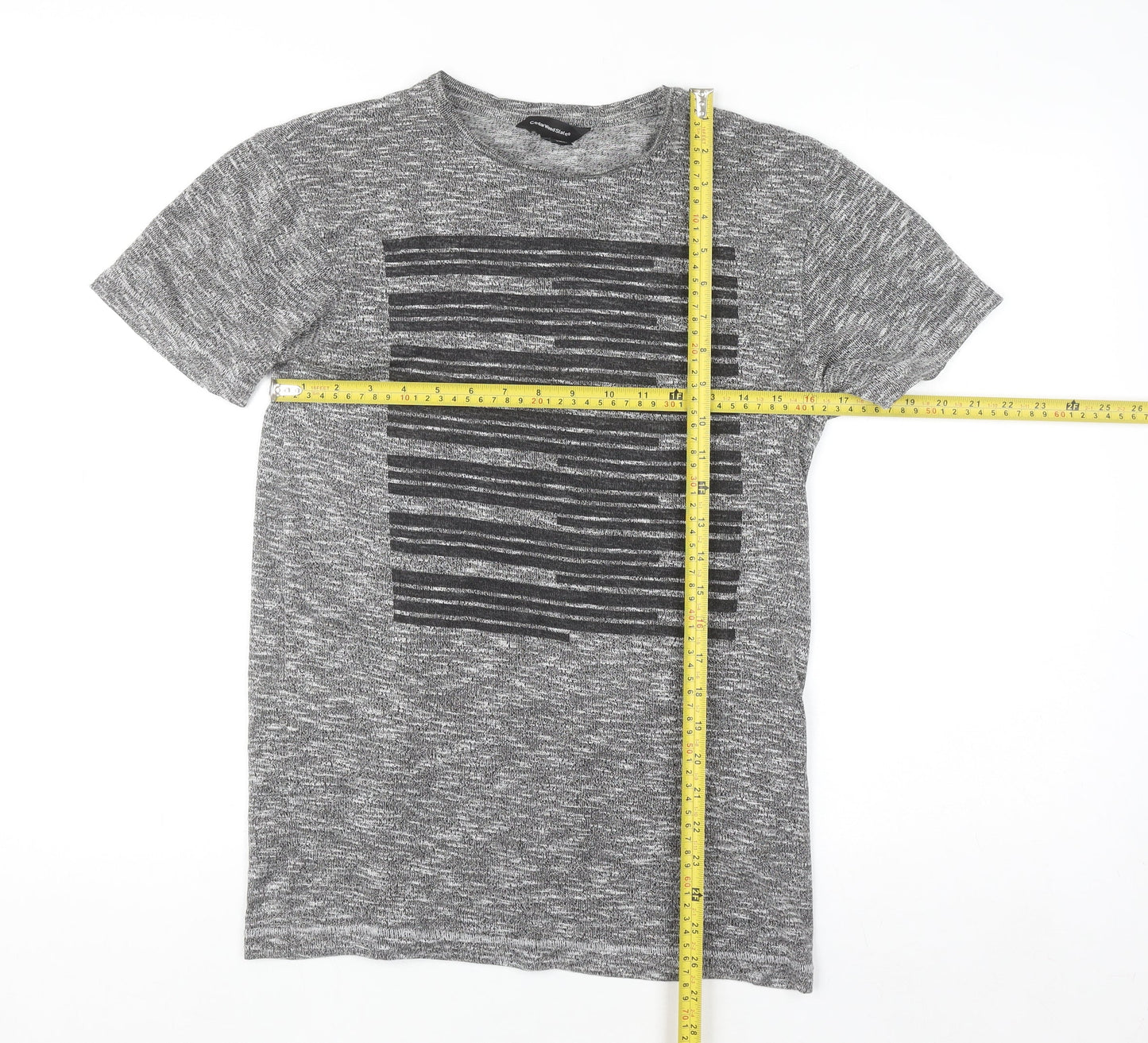 CedarWood State Men's Grey Graphic Print Crew Neck T-Shirt Size S