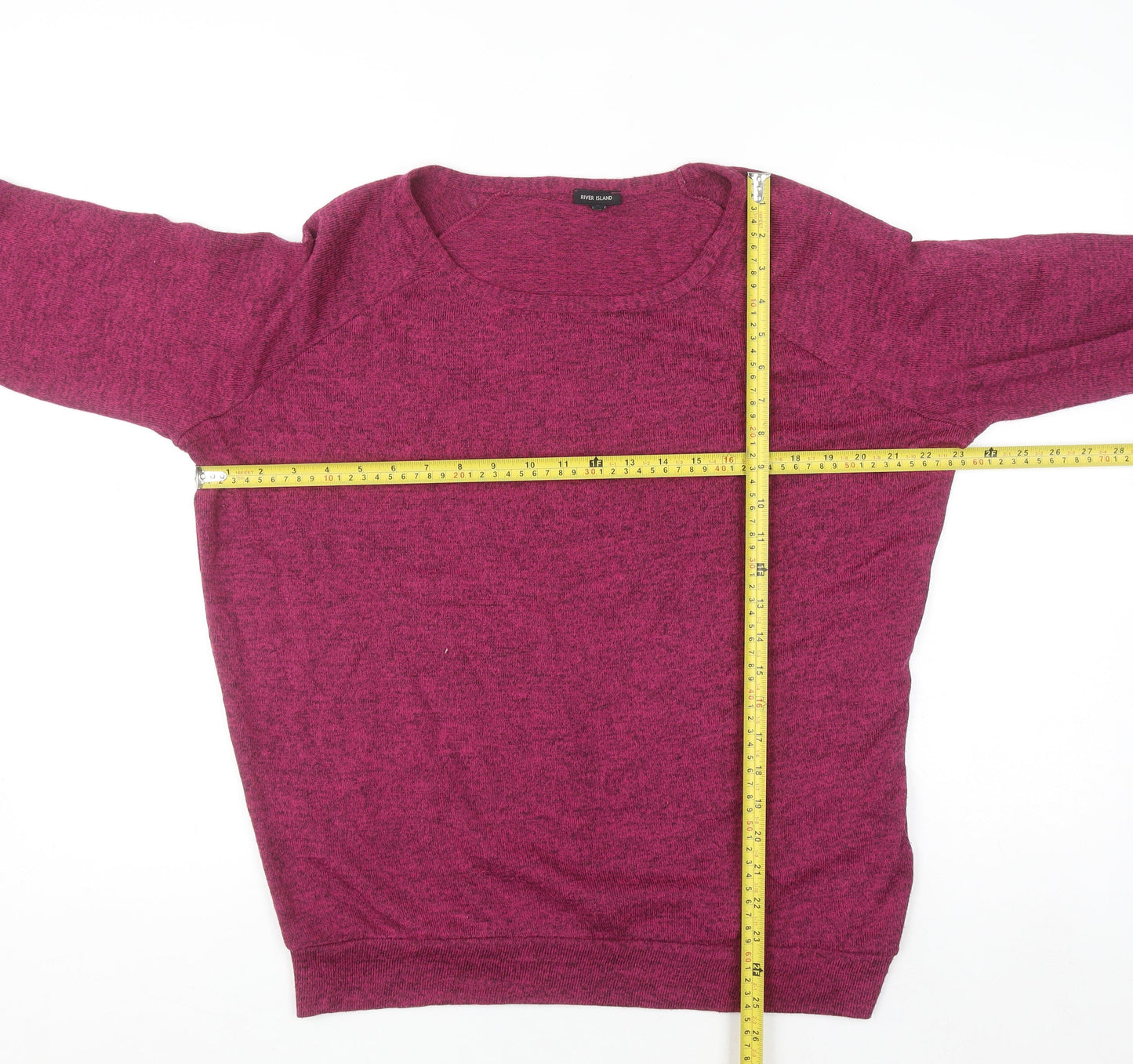 River Island Women’s Purple Crew Neck Knit Jumper Size 12