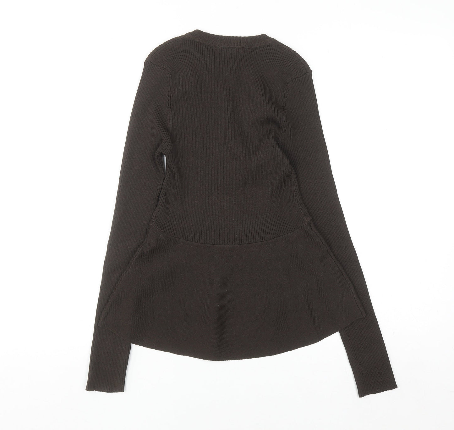 River Island Women’s Brown Crew Neck Long Sleeve Pullover Jumper Size S