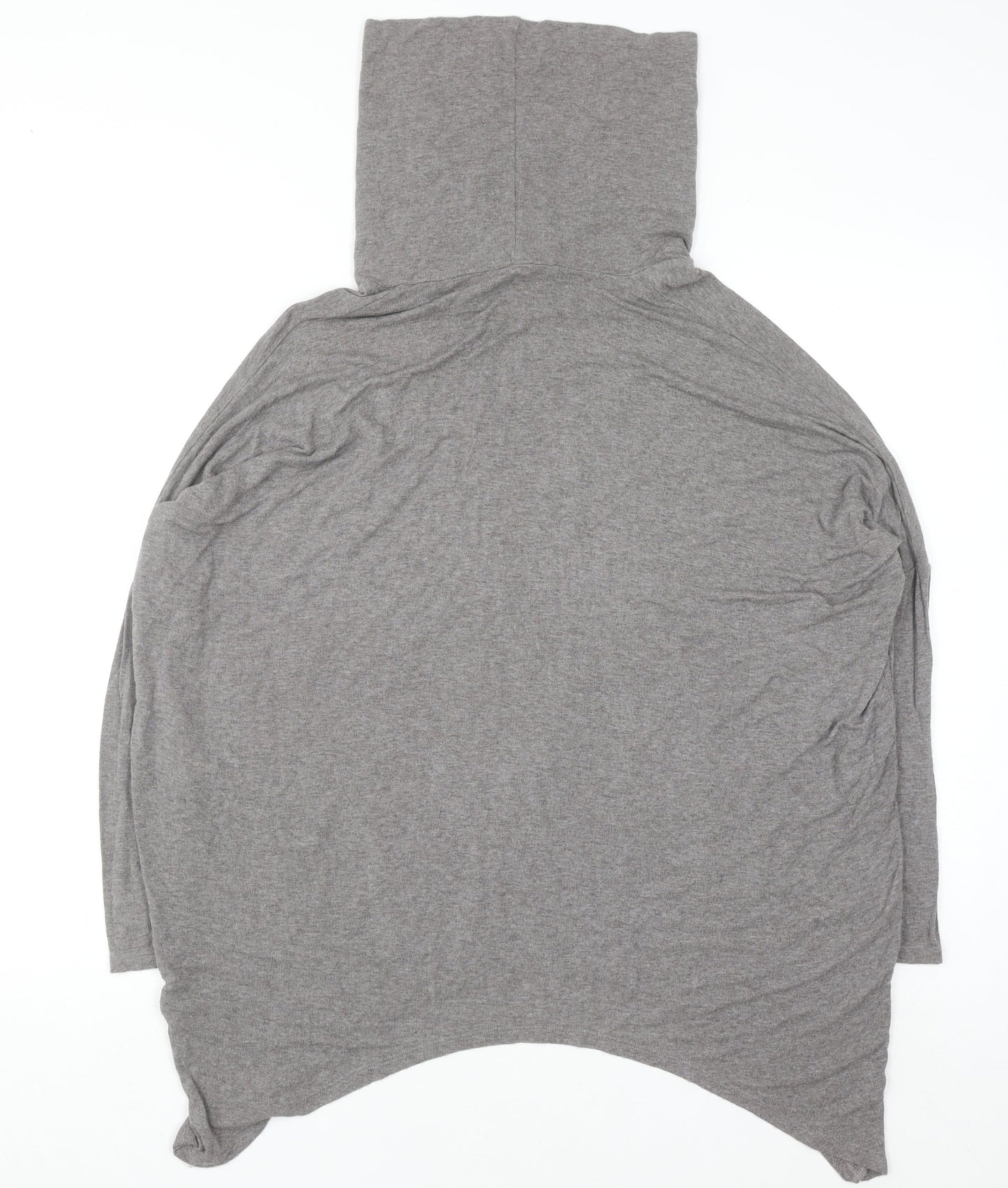 Label Lab Women’s Grey Roll Neck Relaxed Pullover Jumper Size S