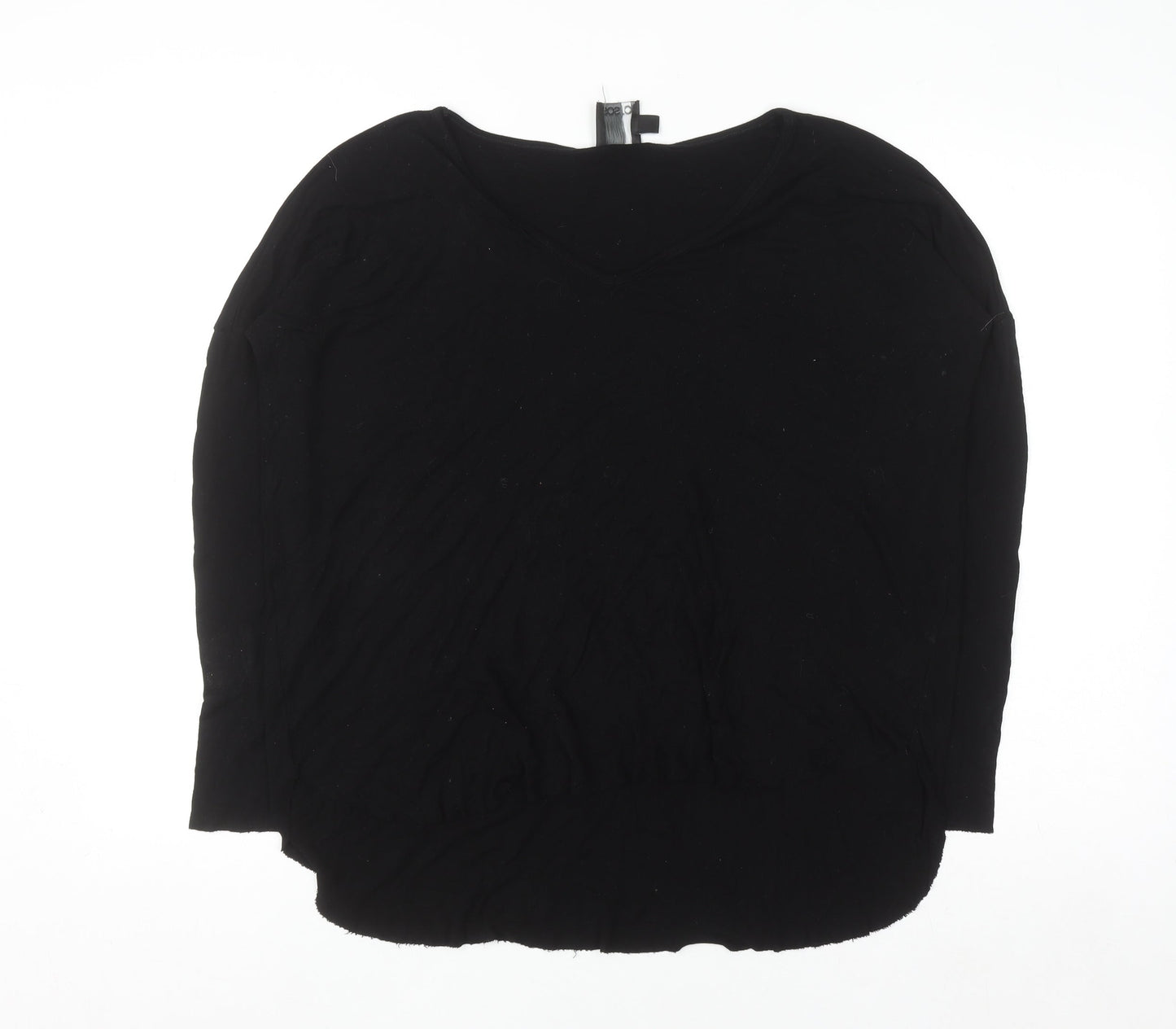 ASOS Tall Women's Black V-Neck Long Sleeve Jumper Size 14