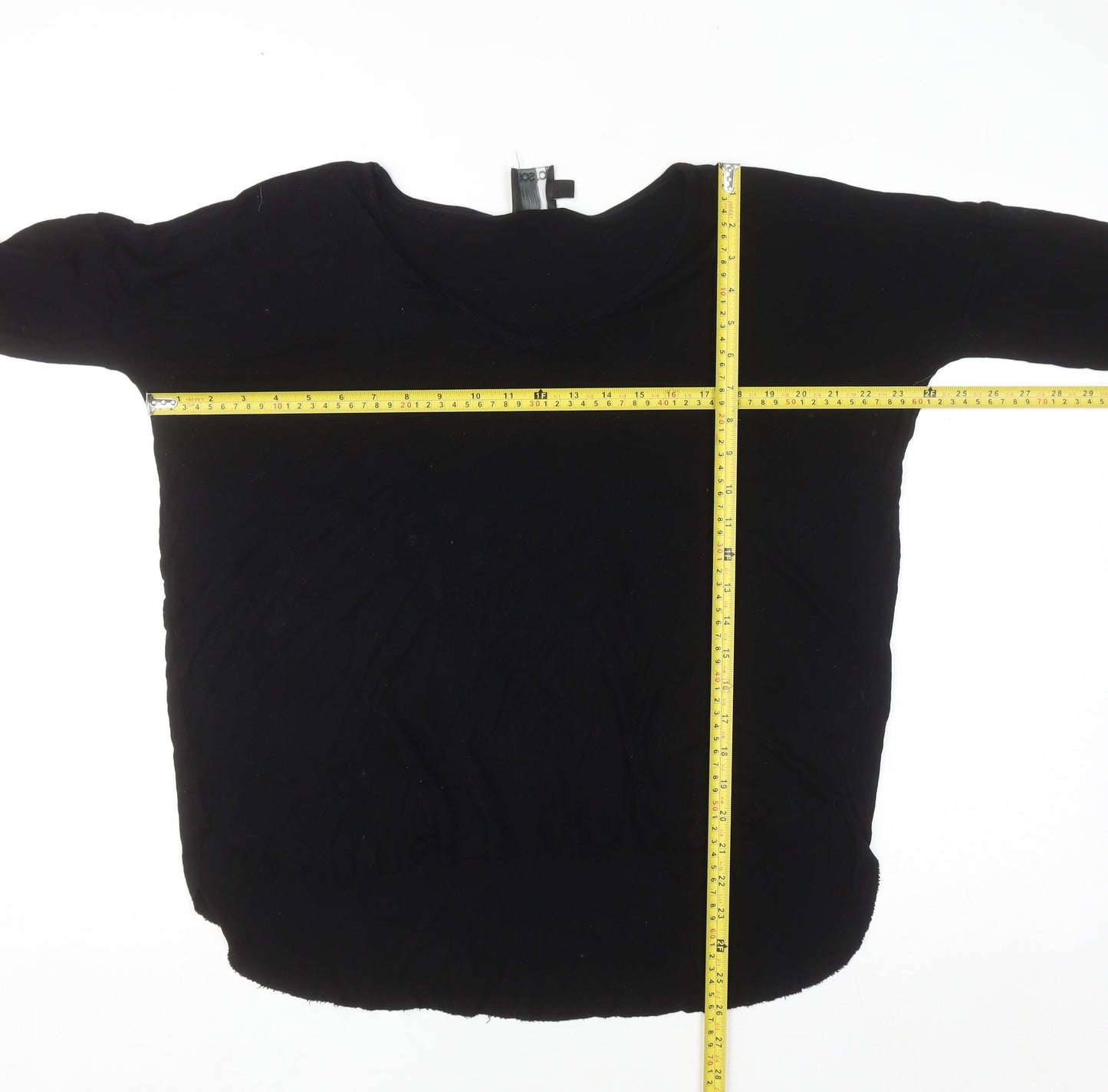 ASOS Tall Women's Black V-Neck Long Sleeve Jumper Size 14