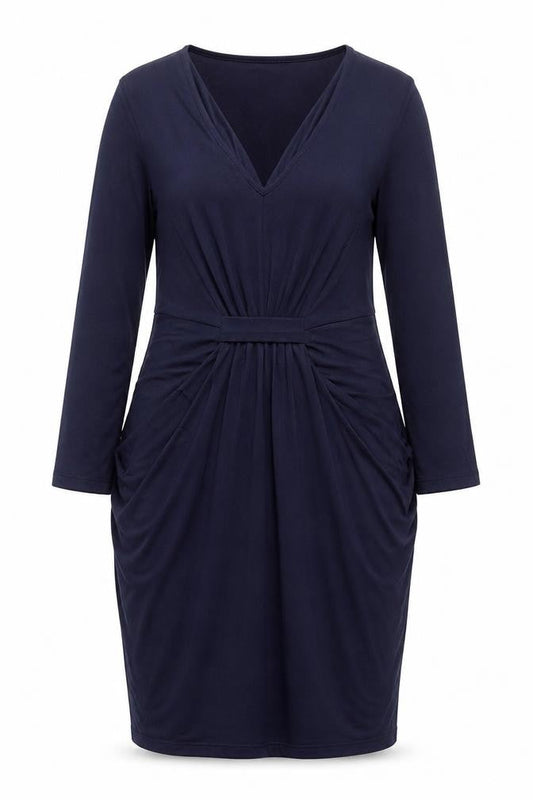 Marks & Spencer Women Blue Knee Length Sheath Dress Size 12