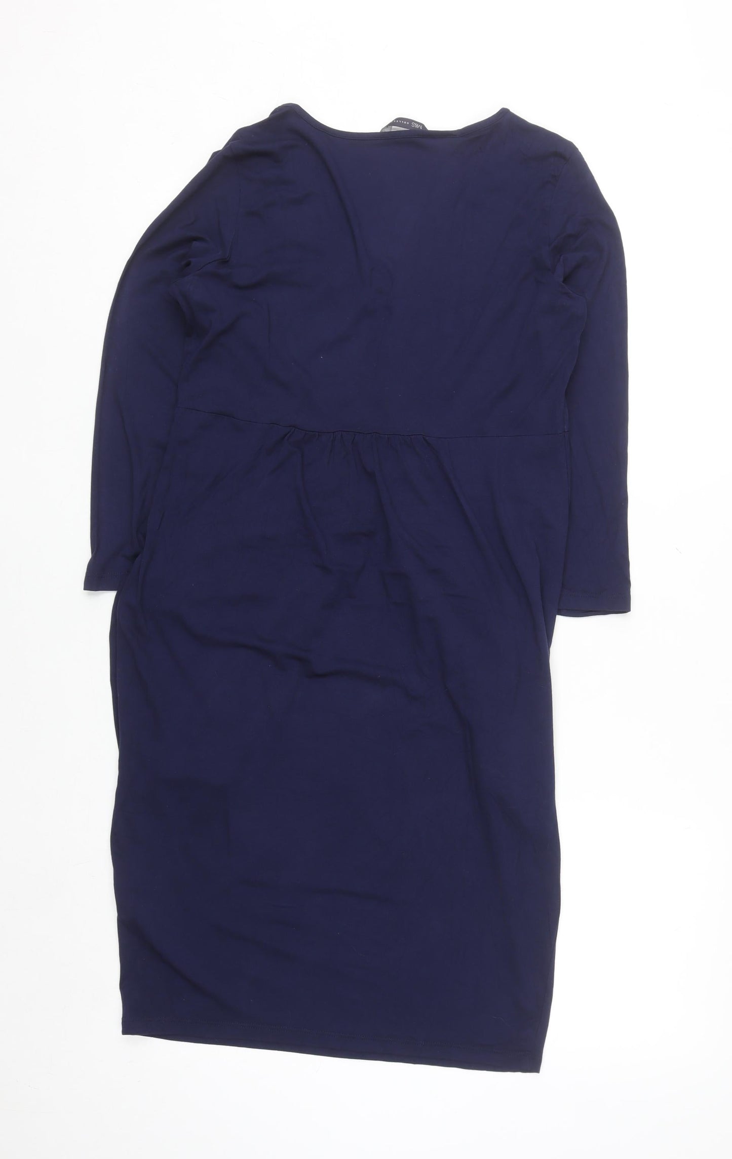 Marks and Spencer Women Blue Knee Length Sheath Dress Size 12