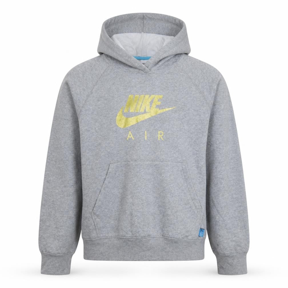 Nike Men's Grey Pullover Hoodie M Graphic Fleece Sweatshirt