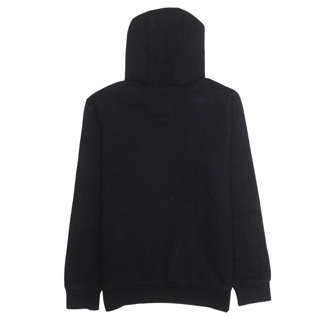 Adidas Boys Black 13-14 Years Pullover Hoodie with Logo Print