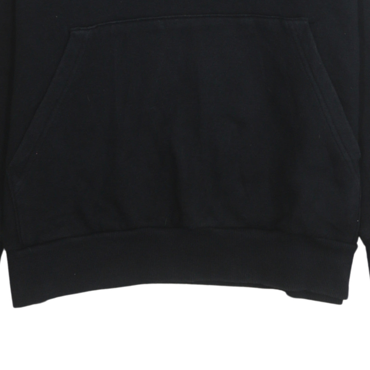 Adidas Boys Black 13-14 Years Pullover Hoodie with Logo Print