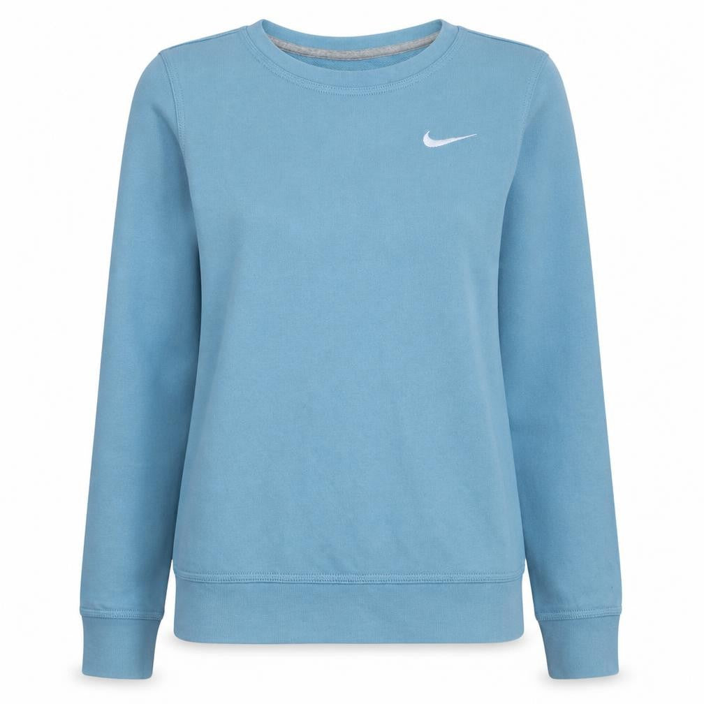 Nike Womens Blue Pullover Sweatshirt XS Cotton Crew Neck