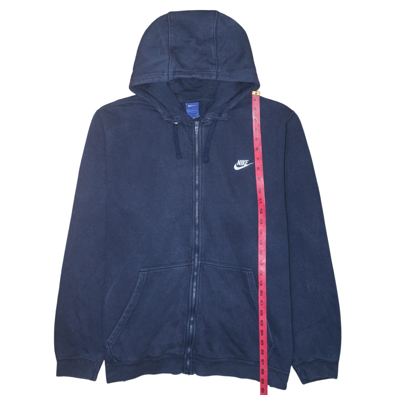 Nike Men's Blue Full Zip Hoodie 2XL Fleece Sweatshirt