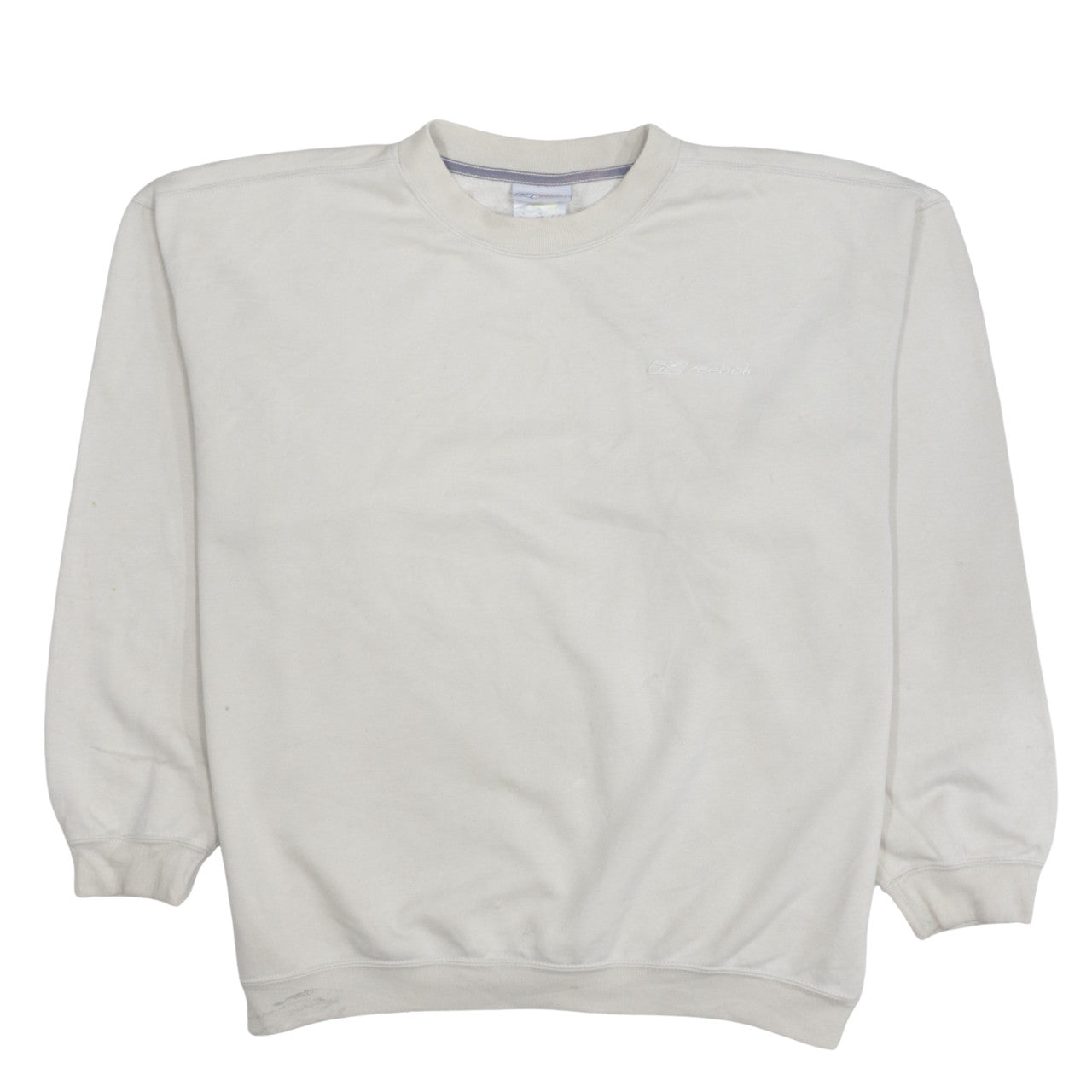 Reebok Men's Beige Crew Neck Pullover Sweatshirt Size M