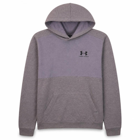 Under Armour Boys Grey Pullover Hoodie YXL Loose Fit ColdGear