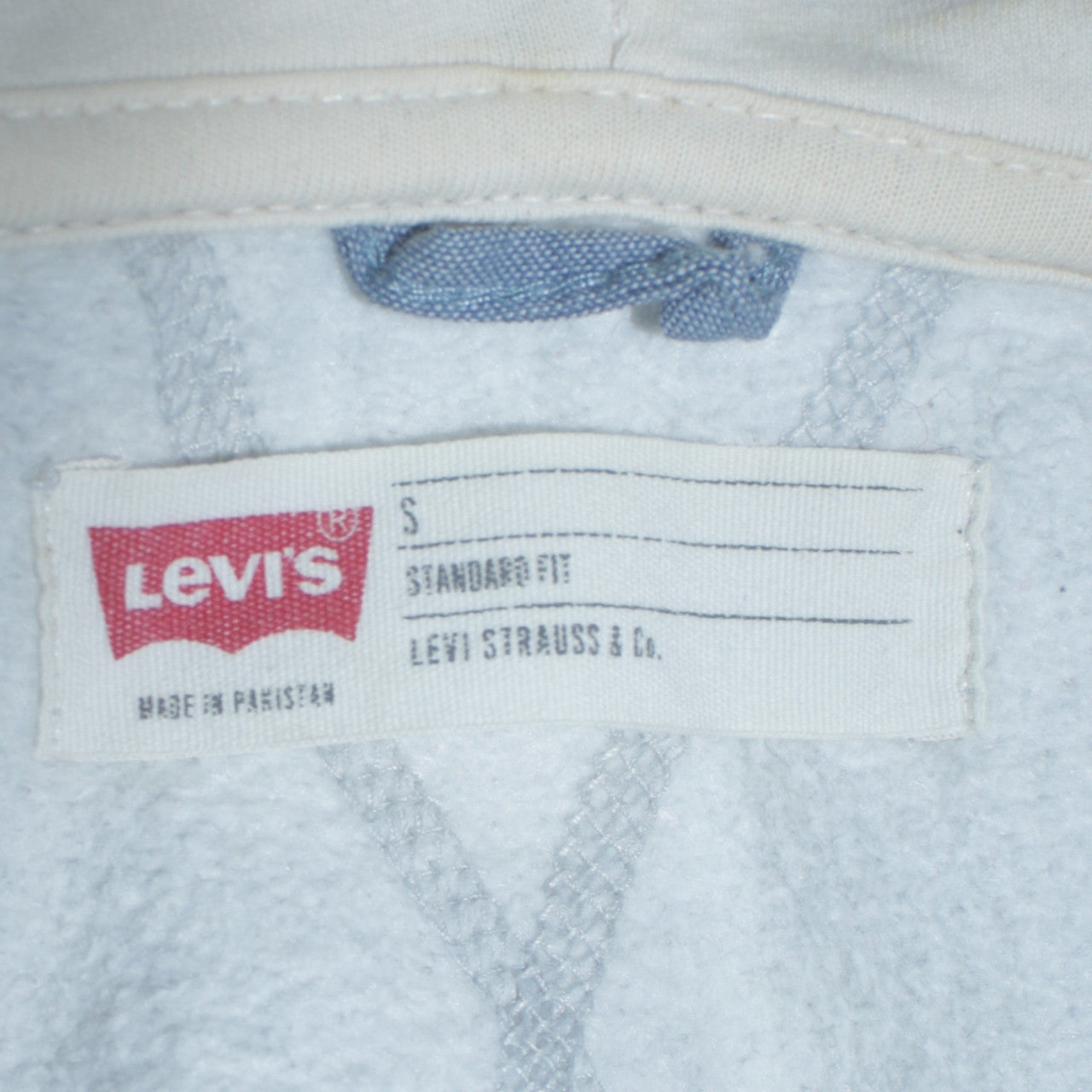 Levi's Men's Grey Full Zip Hoodie Size S Regular Fit