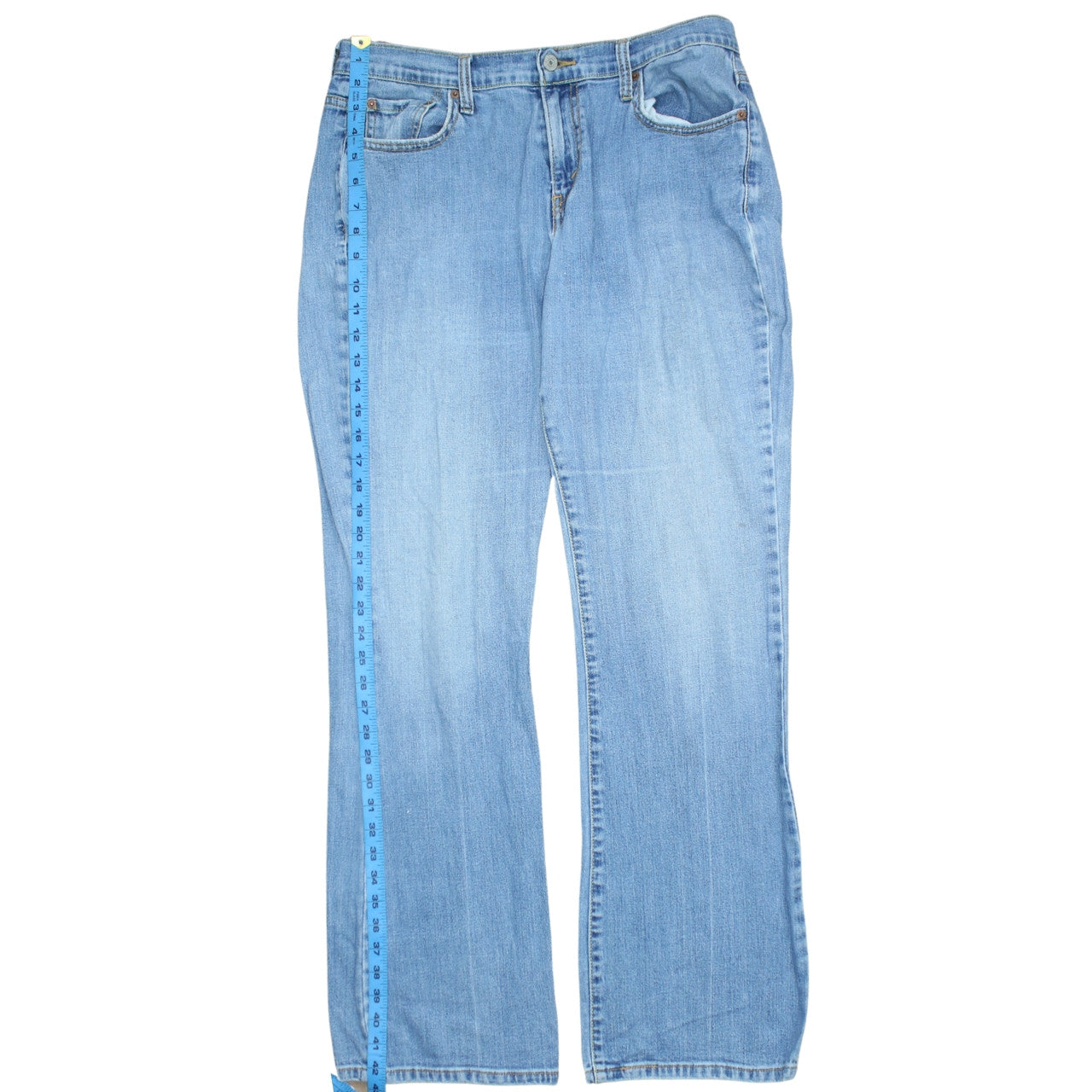 Lee Men’s Blue 38x34 Straight Leg Denim Jeans Cotton
